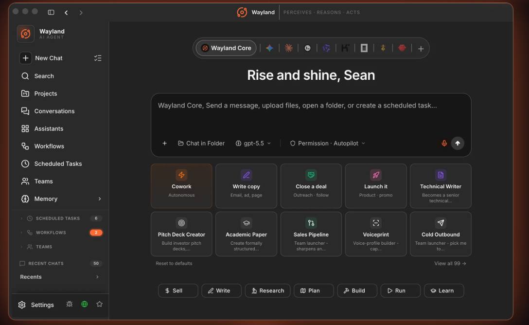 The Wayland desktop app